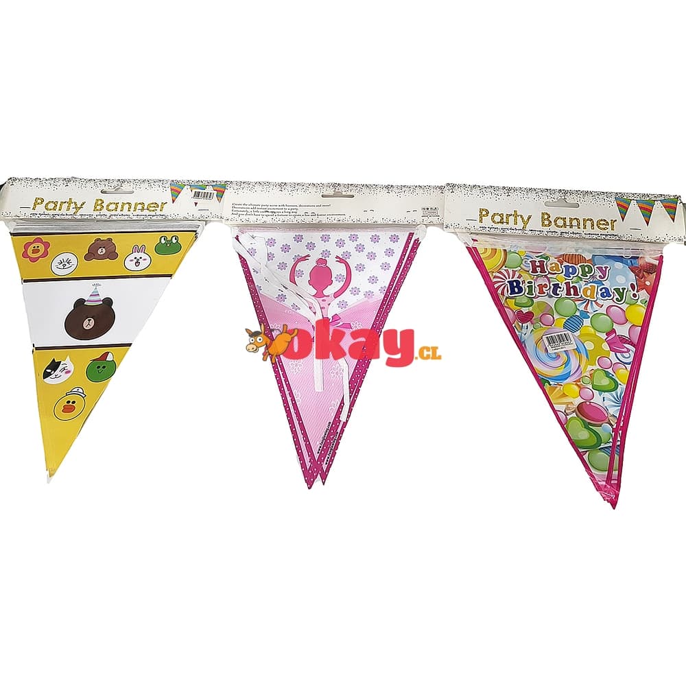 Banderines para cumpleaños