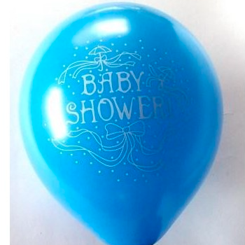 globo -baby shower -celeste (25 unds.)