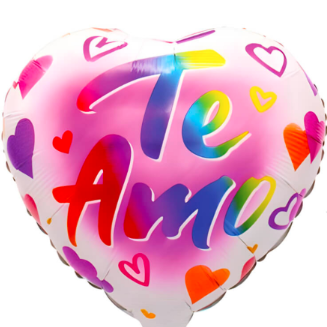 globo metalico corazon te amo 40 cm 