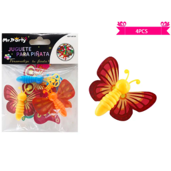 Juguetes para piñata mariposa 4pcs