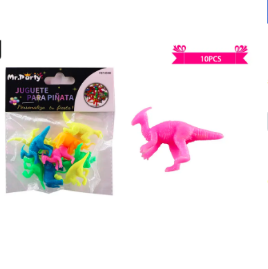 Juguetes para piñata dinosaurios 10pcs