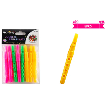 Juguetes para piñata flautas 8pcs