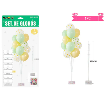 Soporte de globos con varillas