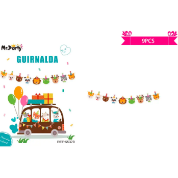 Guirnalda de animales  9pcs