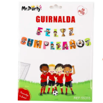 Guirnaldas 5m 15pcs fútbol