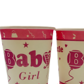 vaso -baby shower -rosado 10 unds