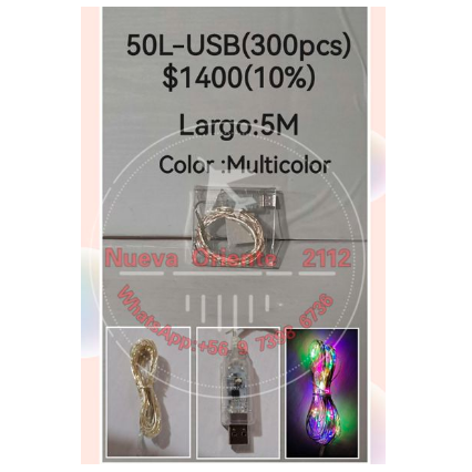 luz usb color