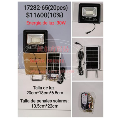 proyector solar 30w